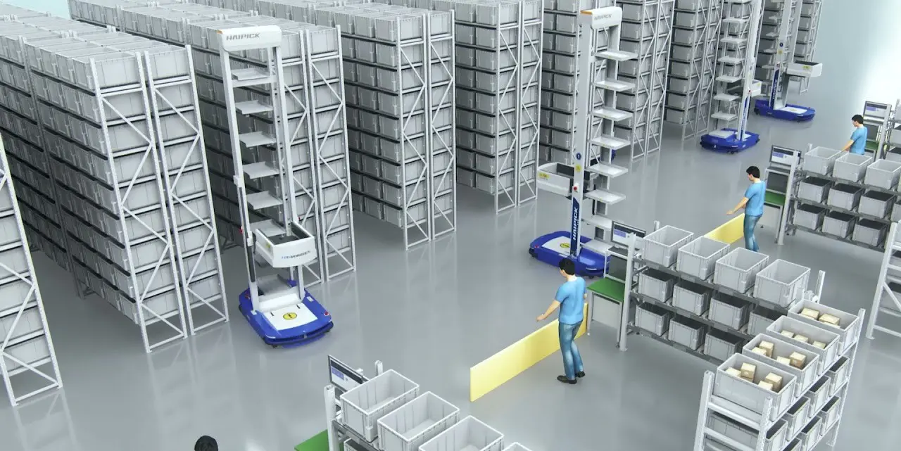 Sistema goods-to-person automatizado de Gesproa Proyectos que mejora el picking y la eficiencia intralogística